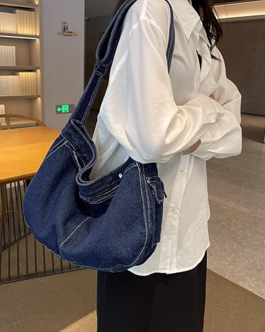 Simo Denim cross body bag