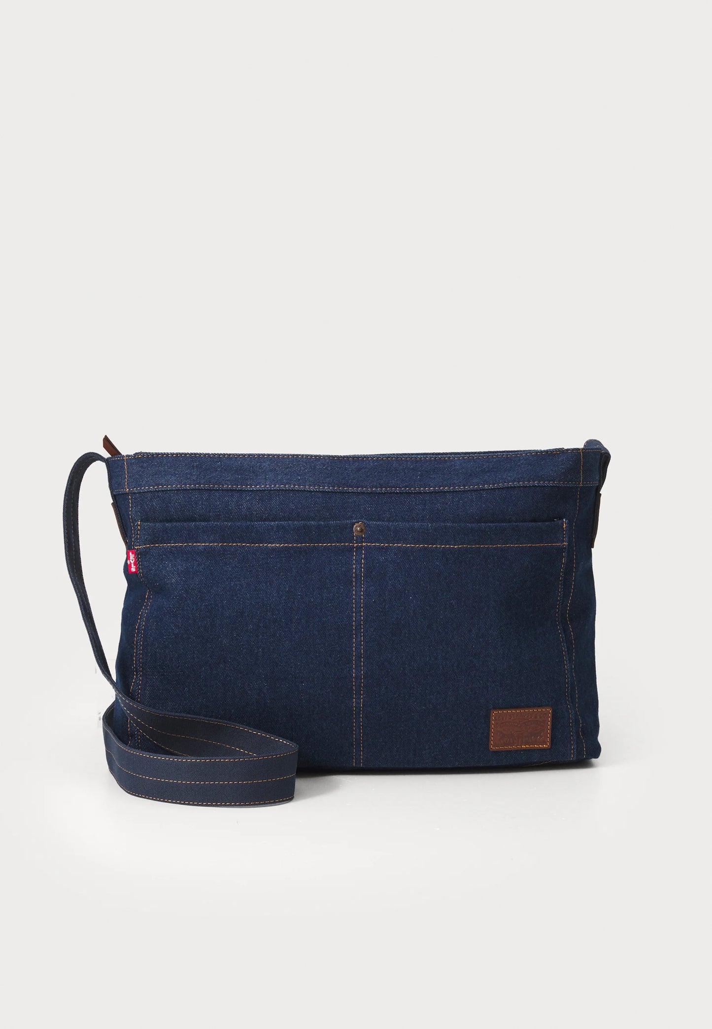 MESSENGER UNISEX - Cross body bag - indigo rinse