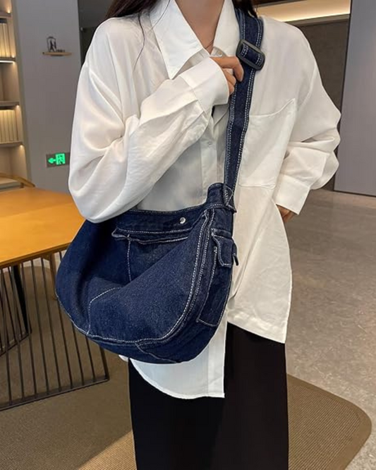 Simo Denim cross body bag